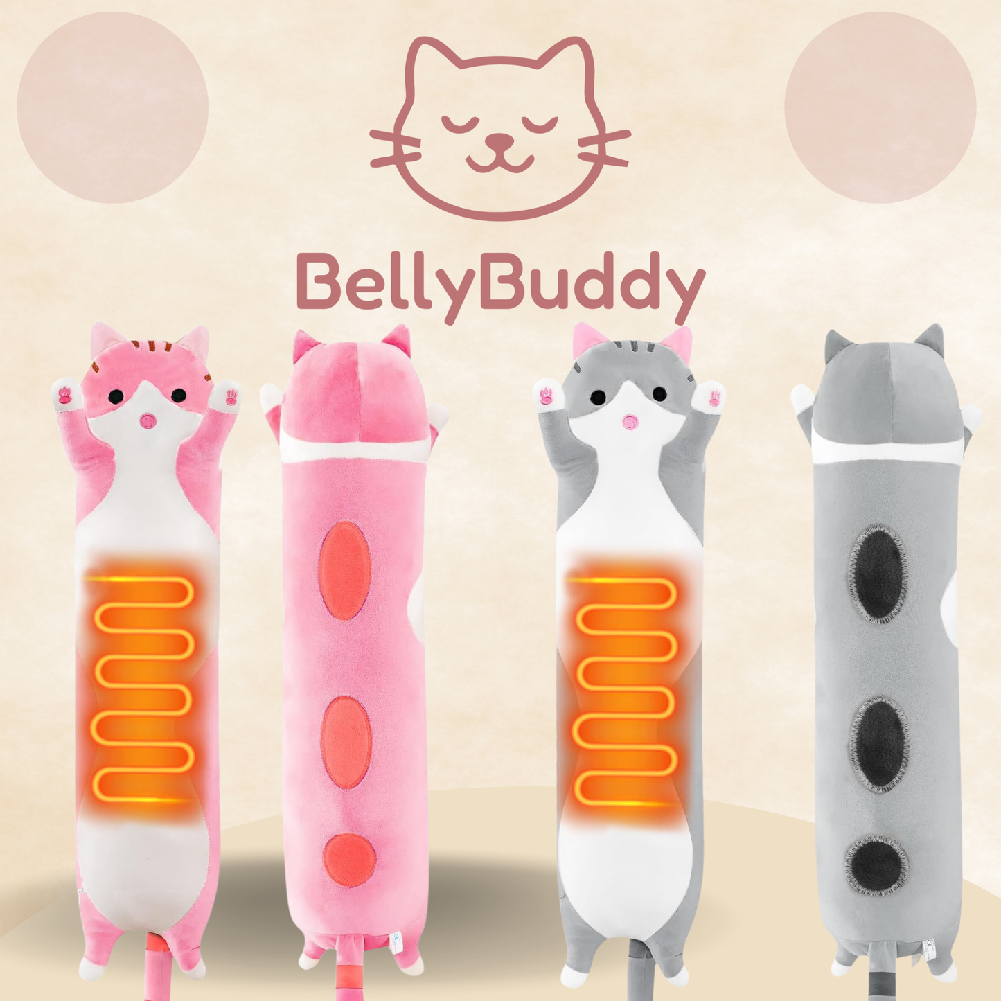 🐱BellyBuddy Isıtıcılı Yastık🐱