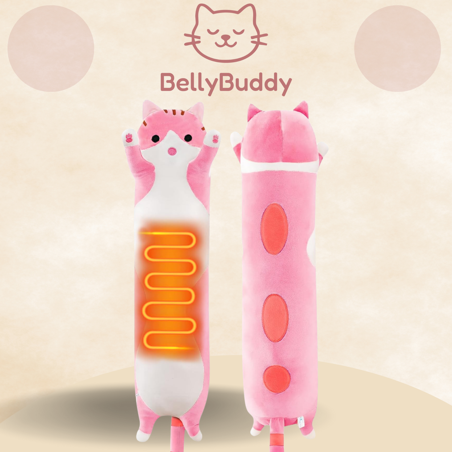 🐱BellyBuddy Isıtıcılı Yastık🐱