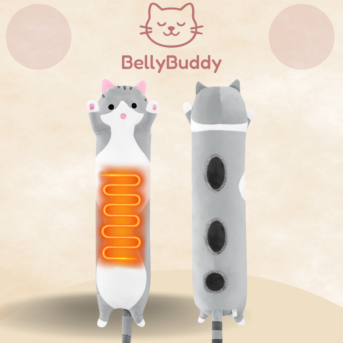 🐱BellyBuddy Isıtıcılı Yastık🐱